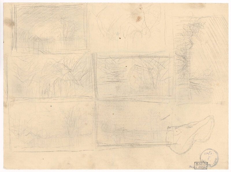 Ladislav Mednyánszky – Náčrt k obrazu 87. 