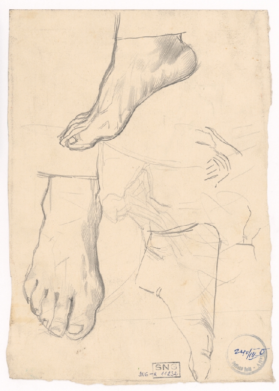 Ladislav Mednyánszky – Figurálne náčrty 45. 