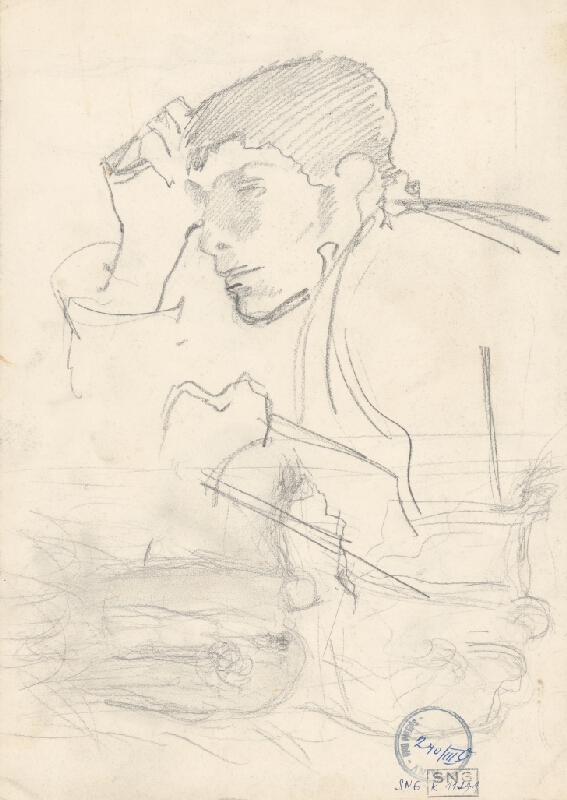 Ladislav Mednyánszky – Figurálne náčrty 54. 