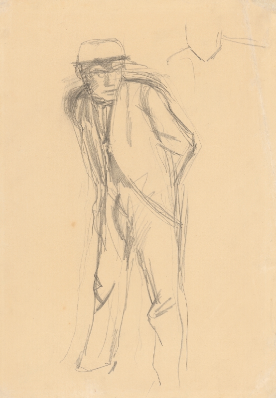 Ladislav Mednyánszky – Sketch for the Picture Vagrant in a Hat 