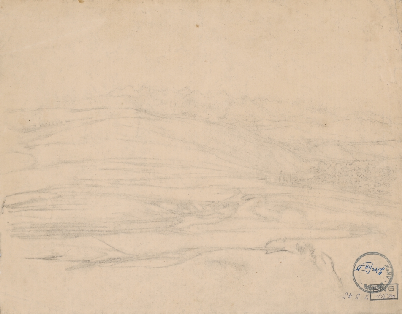 Ladislav Mednyánszky – Figurálne štúdie 484 - krajinárska štúdia 