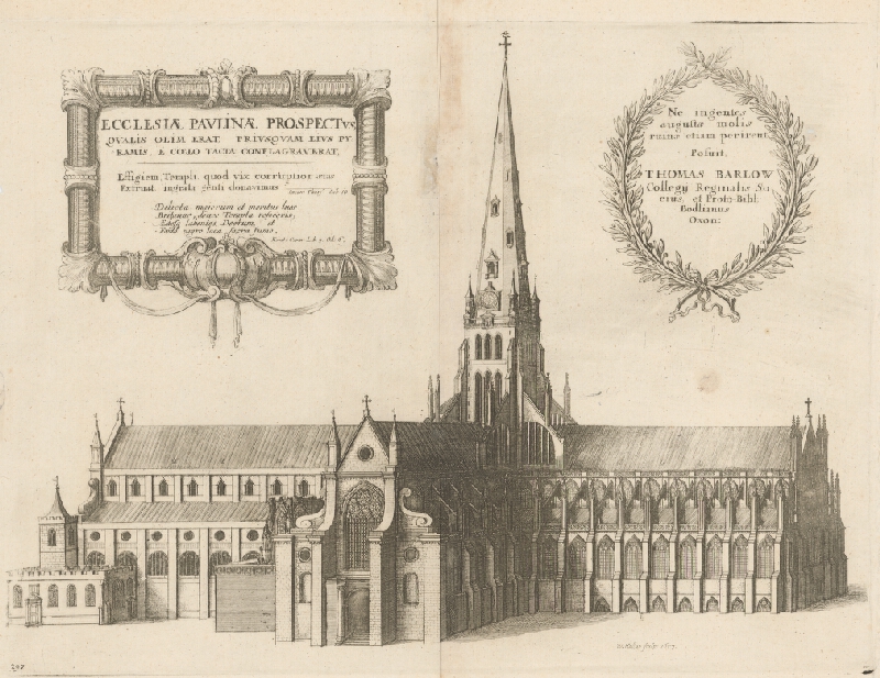 Václav Hollar – Gotická Katedrála sv. Pavla v Londýne 