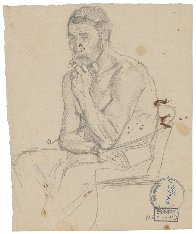 Ladislav Mednyánszky – Figurálna štúdia 85. 