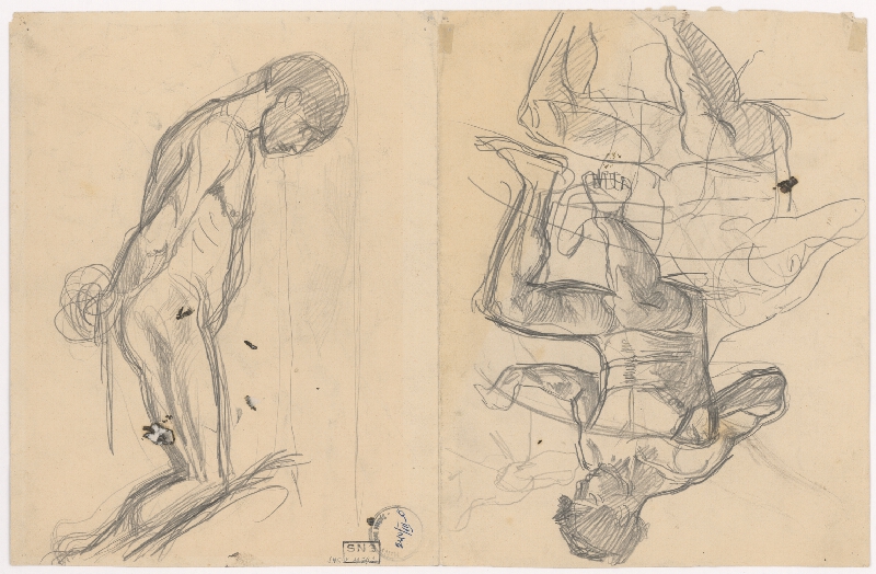 Ladislav Mednyánszky – Sketch for the Picture Kneeling Convict  