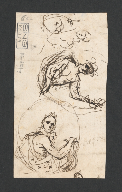 Rakúsky maliar z 18. storočia – Náčrty k oslavnému portrétu 