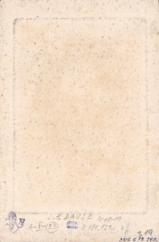 Johann Friedrich Bause – Portrét Franza Ferga 