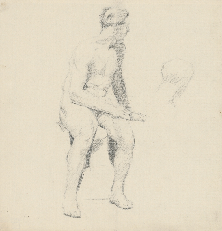 Štefan Polkoráb – Study of Seated Male Nude 