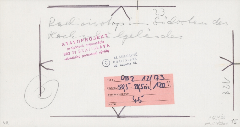 Vladimír Dedeček, M. Mihalovič – Vysoká škola poľnohospodárska v Nitre. Pavilón rádioizotopov.  