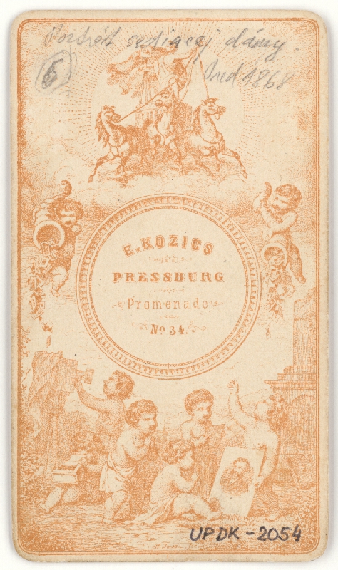 Ede Kozics st. – Portrét sediacej dámy 