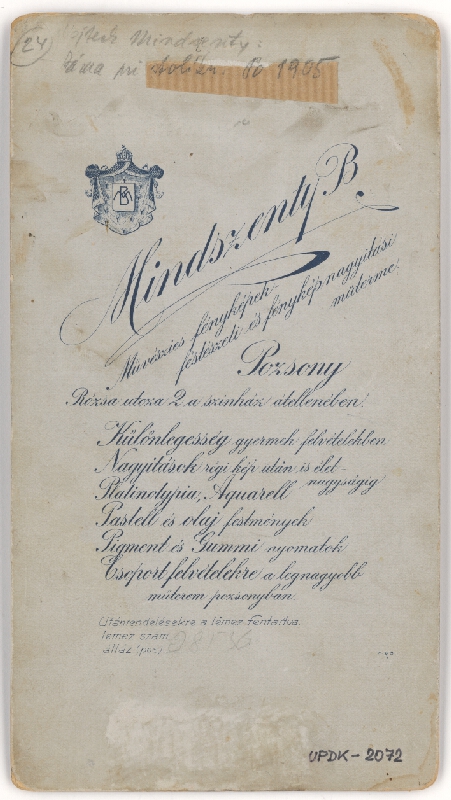 Béla Mindszenty – Dáma pri stolíku 