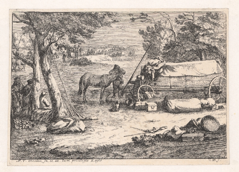 Jan van Huchtenburgh – Vojenský tábor 