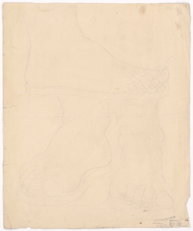 Ján Pálka – Study of Legs from Ankle Down 