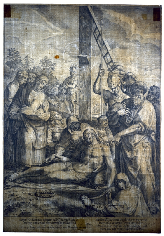 Cornelis Cort – Snímanie z kríža 