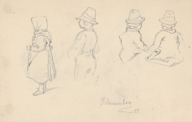 Friedrich Carl von Scheidlin – Štúdia detí zo Schwansbachu 