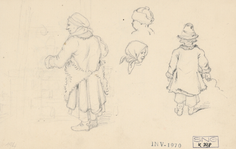 Friedrich Carl von Scheidlin – Study of Children from Schwansbach 