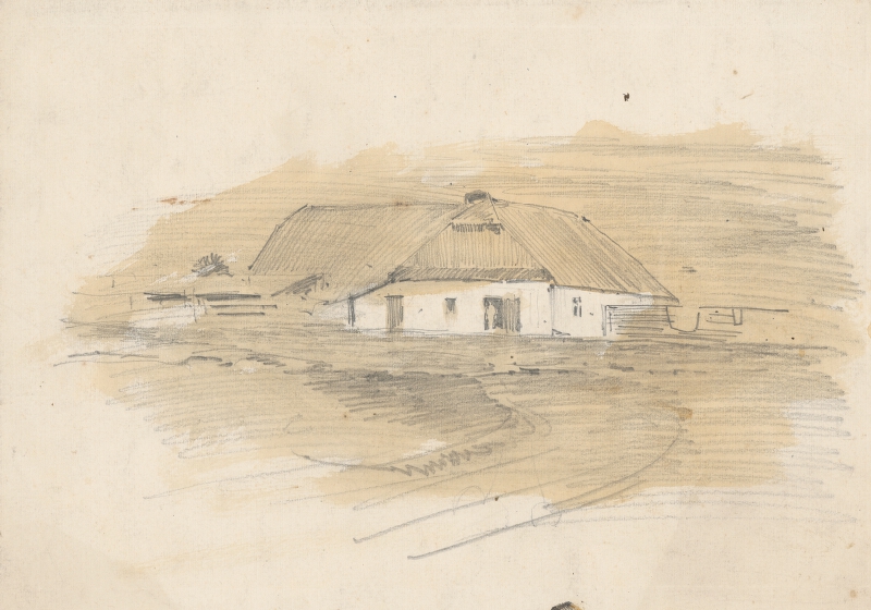 Ladislav Mednyánszky – Dedinský dom 