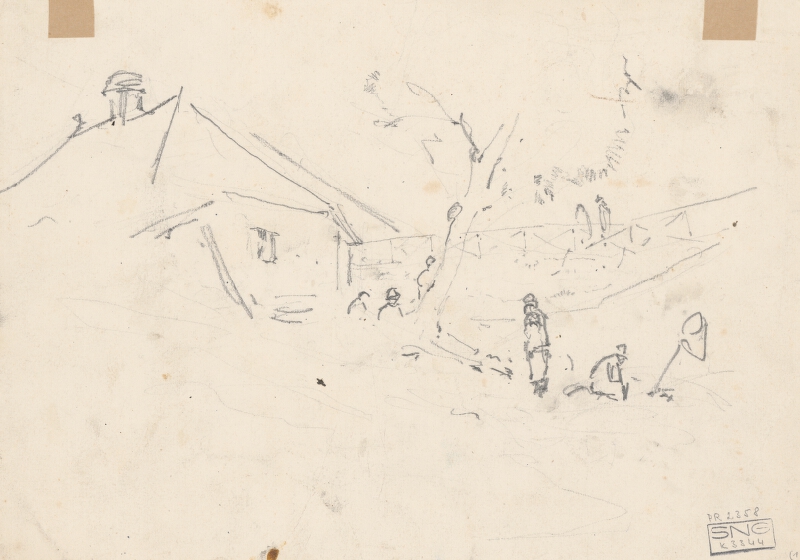 Ladislav Mednyánszky – Dedinský dom 