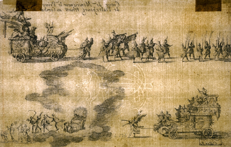 Jacques Callot – Príchod princa z Pfaltzbourg 