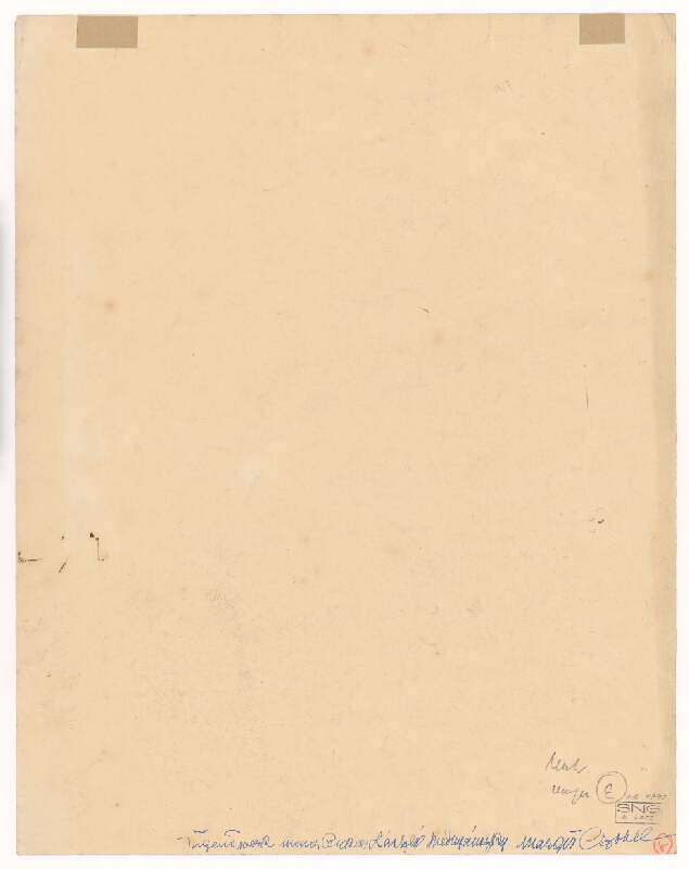 Ladislav Mednyánszky – Štúdia sediaceho antického atléta 