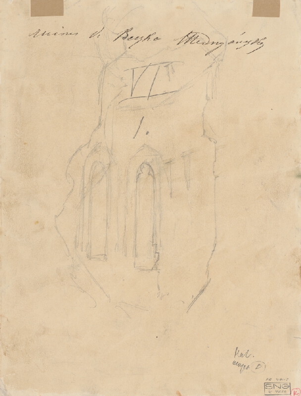 Ladislav Mednyánszky – Ruiny hradu Beckov 