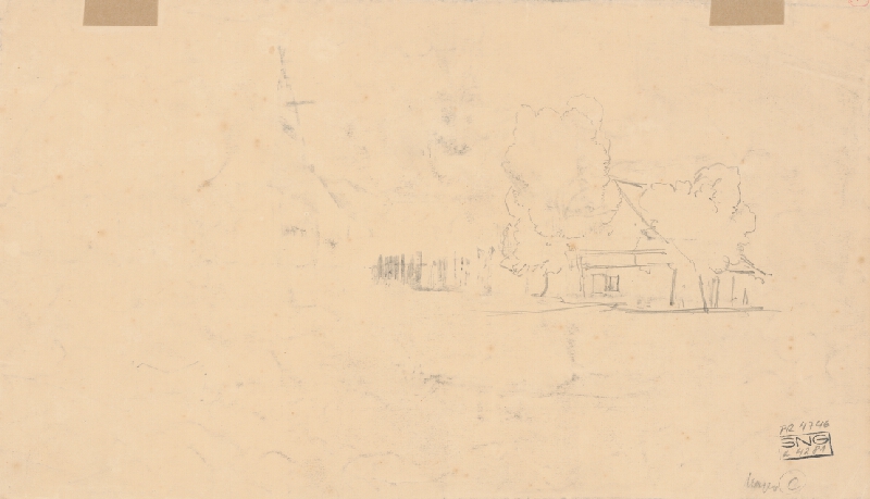 Ladislav Mednyánszky – Motív z podtatranskej dediny 