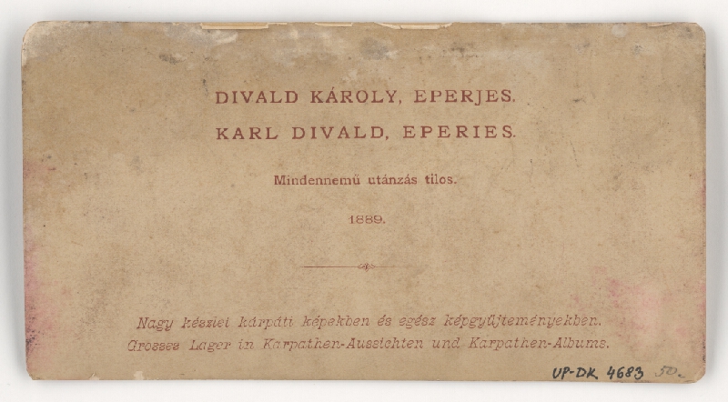 Károly Divald – Druhý vodopád Veľkého Studeného potoka 