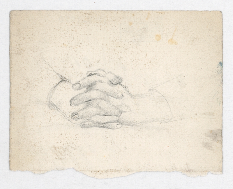 Gustáv Mallý – Study of Clasped Hands 
