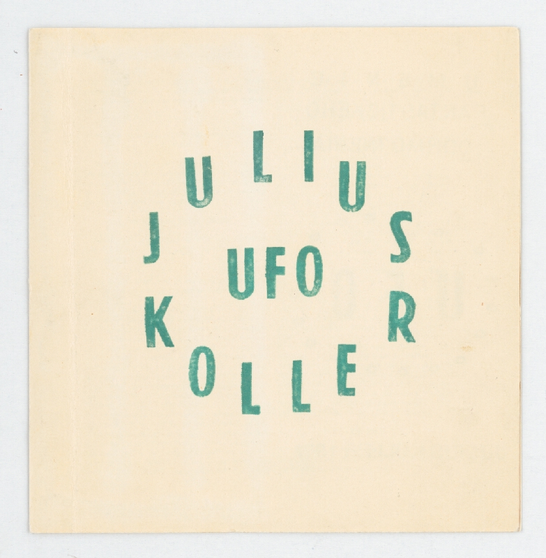 Július Koller – UFO (Umenie fantastického odhmotnenia) 
