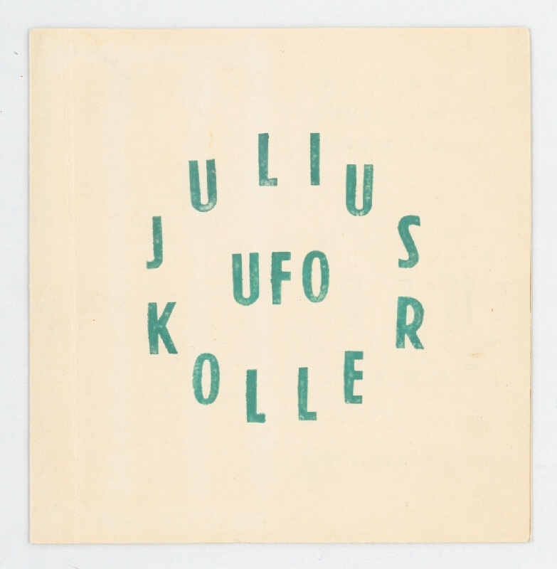 Július Koller – UFO (Umenie fantastického odhmotnenia) 