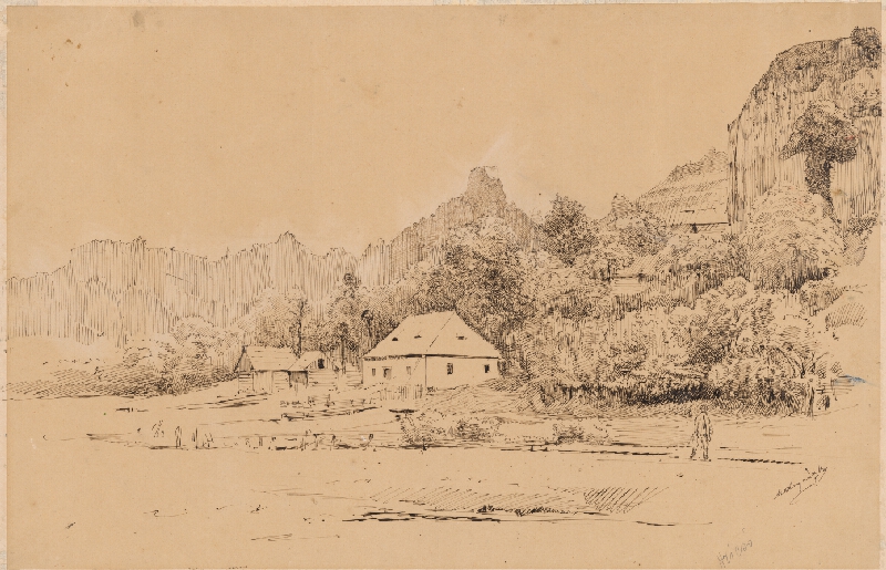 Ladislav Mednyánszky – Krajina pri Dolnom Hričove 