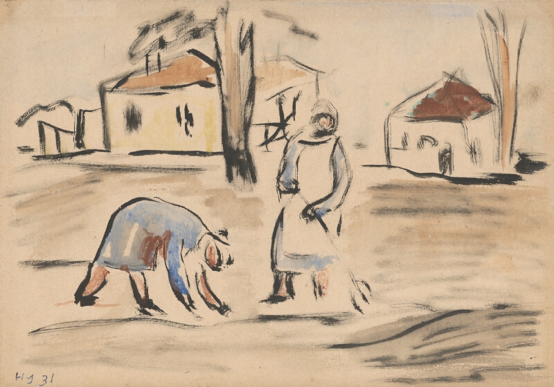 Nadežda Udaľcova – Pred domom 