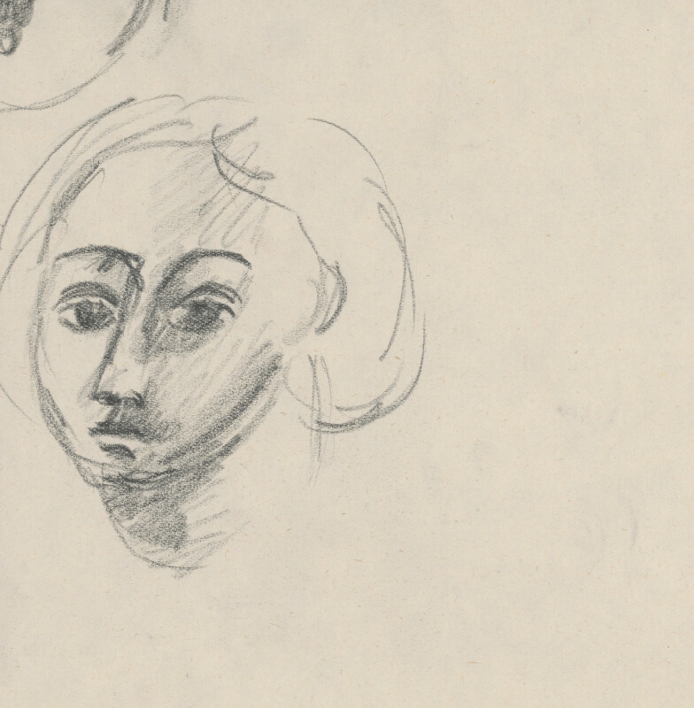 Eugen Nevan – Head of a Woman with a Necklace  