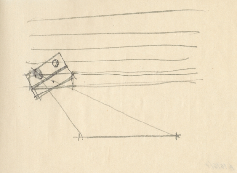 Vladimír Dedeček – Vysoká škola poľnohospodárska v Nitre. Skicár. Šiesty list. 