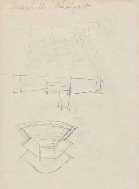 Vladimír Dedeček – Vysoká škola poľnohospodárska v Nitre. Skicár. Druhý list. 