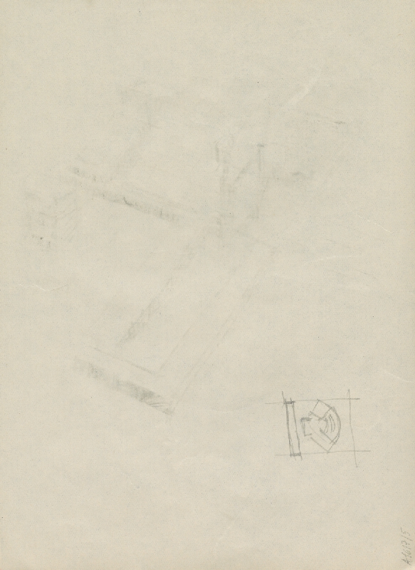 Vladimír Dedeček – Vysoká škola poľnohospodárska v Nitre. Skicár. Štvrtý list. 