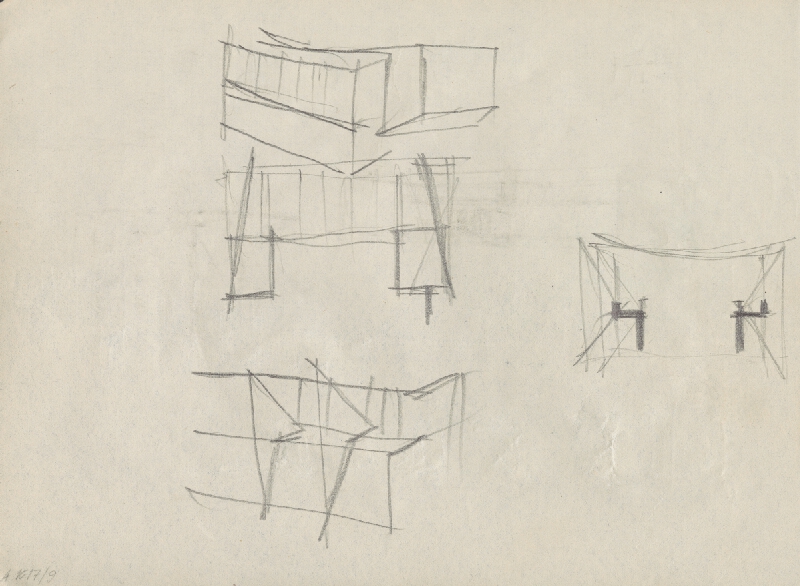 Vladimír Dedeček – Vysoká škola poľnohospodárska v Nitre. Skicár. Ôsmy list 