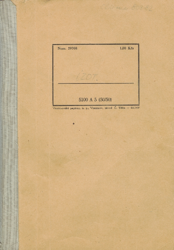 Vladimír Dedeček – Vysoká škola poľnohospodárska v Nitre. Skicár. Obálka. 