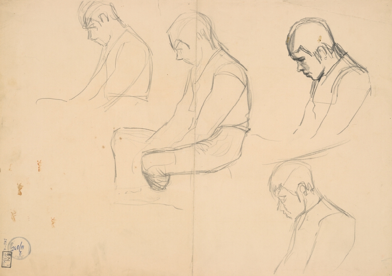 Ladislav Mednyánszky – Figurálne náčrty 145. 