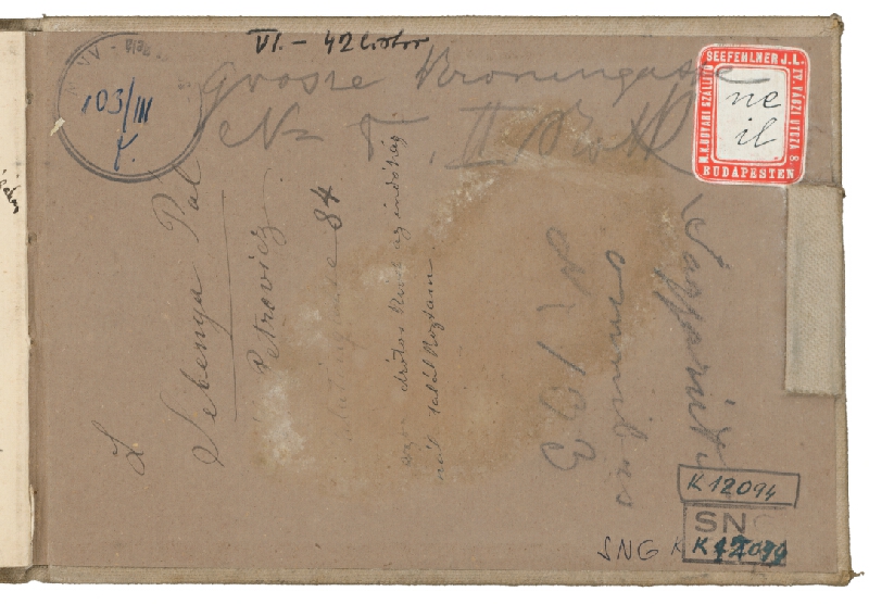 Ladislav Mednyánszky – 13. Náčrtník - 42 listov 