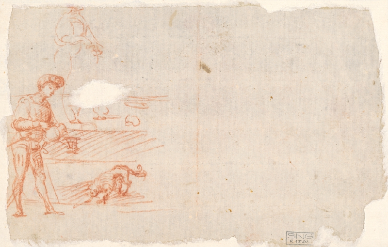 Stredoeurópsky maliar z 18. storočia – Study of a Man Pouring a Drink into a Glass 