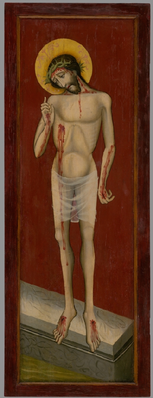 Spišský maliar – Saint Bishop -  Stanislaus?; Standing Man of Sorrows 