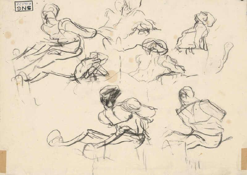 Ladislav Mednyánszky – Štúdia figurálnej kompozície a trpiacim 