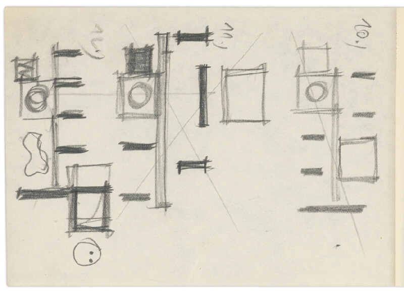 Vladimír Dedeček – Vysoká škola poľnohospodárska v Nitre. Skicár. Tridsiaty list. 