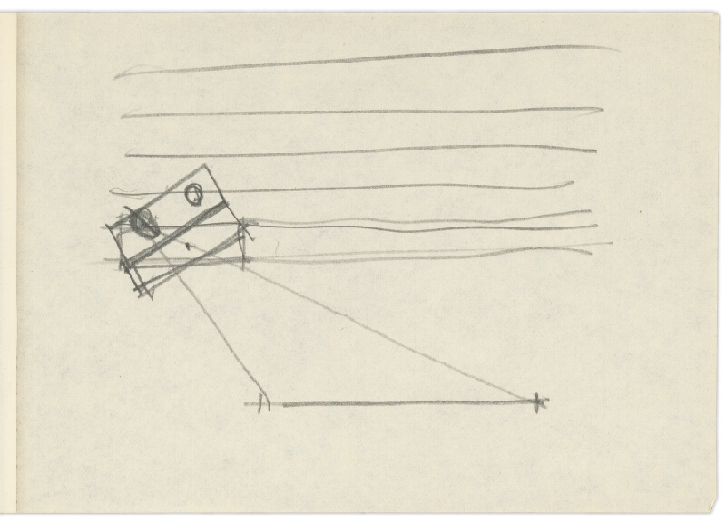 Vladimír Dedeček – Vysoká škola poľnohospodárska v Nitre. Skicár. Šiesty list. 