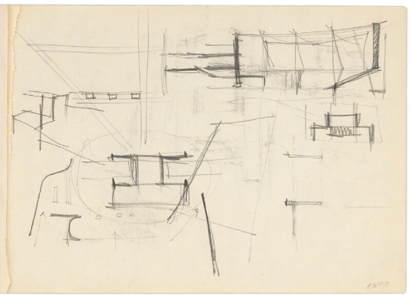 Vladimír Dedeček – Vysoká škola poľnohospodárska v Nitre. Skicár. Druhý list. 