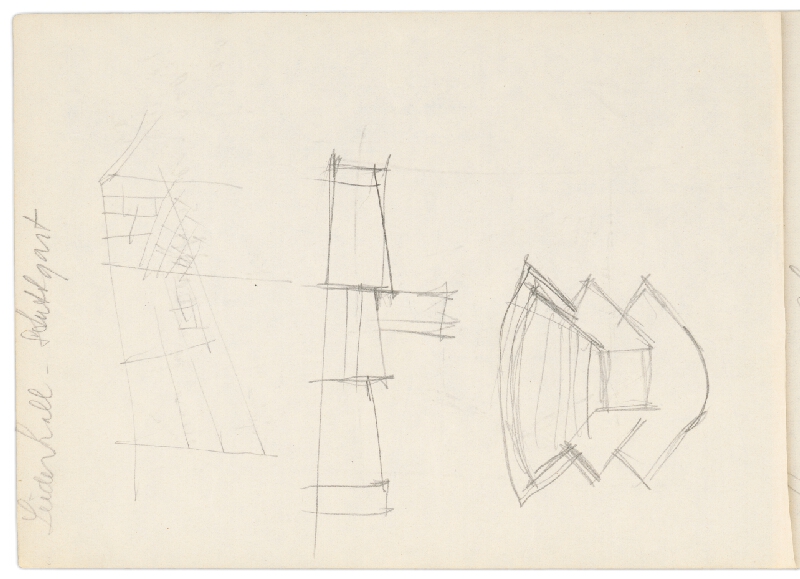 Vladimír Dedeček – Vysoká škola poľnohospodárska v Nitre. Skicár. Druhý list. 