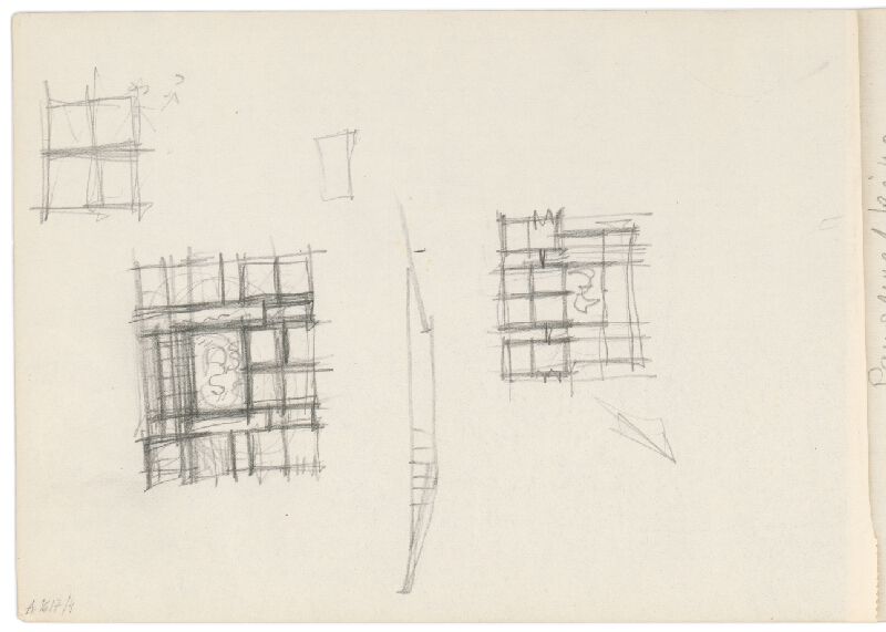 Vladimír Dedeček – Vysoká škola poľnohospodárska v Nitre. Skicár. Tretí list. 