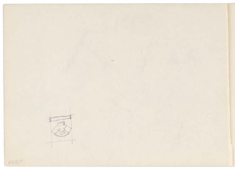 Vladimír Dedeček – Vysoká škola poľnohospodárska v Nitre. Skicár. Štvrtý list. 