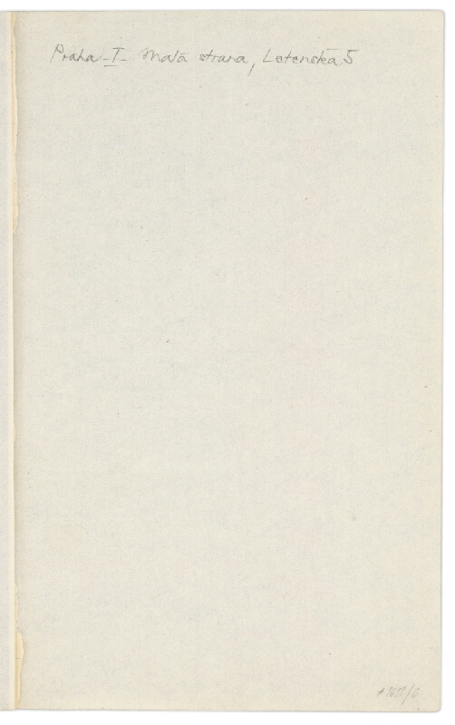 Vladimír Dedeček – Vysoká škola poľnohospodárska v Nitre. Skicár. Piaty list. 