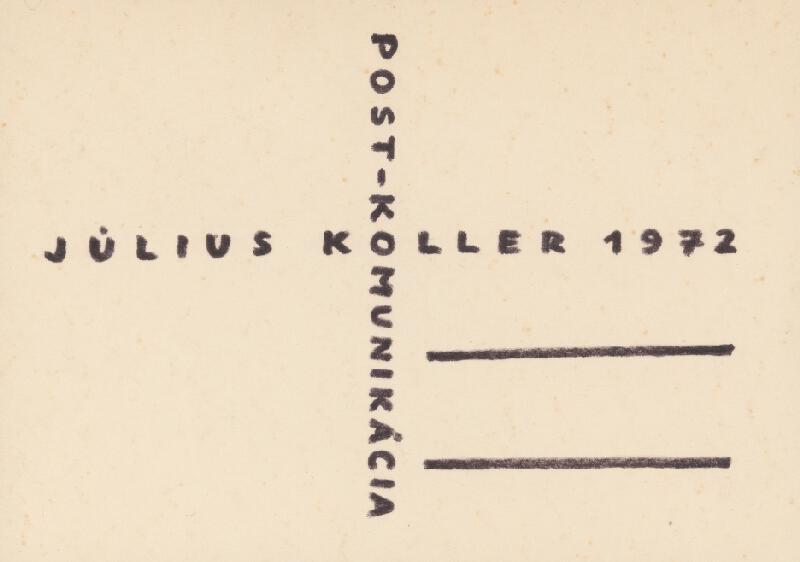 Július Koller – Post-komunikácia 